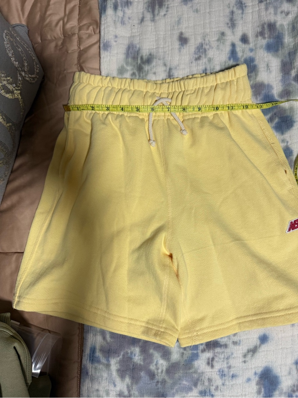 New Balance Light Yellow Terry Shorts